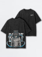 Feral Mask – Black T-Shirt – mockup | Demon Slayer