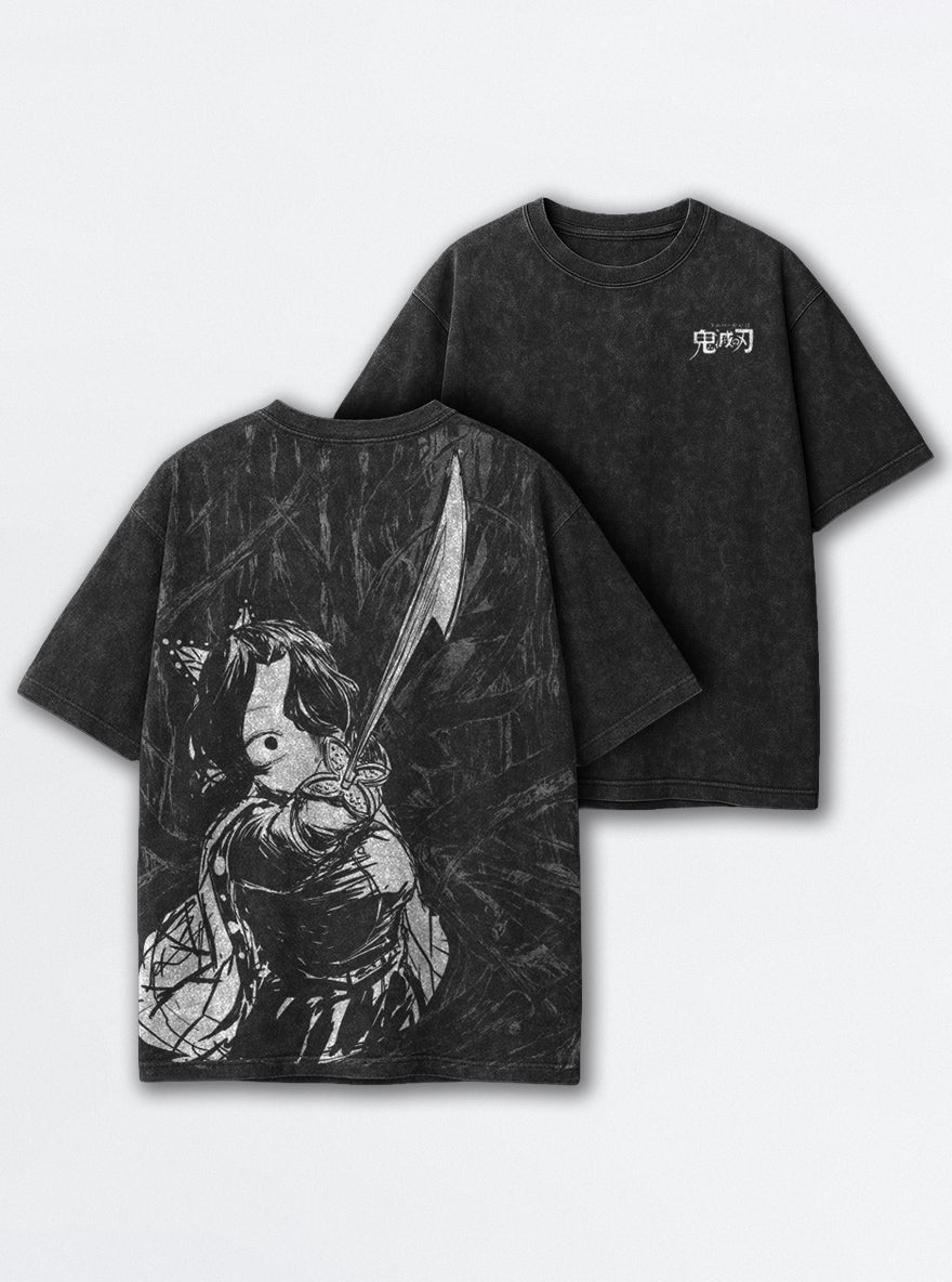 Ink Slash – Black T-Shirt – mockup | Demon Slayer