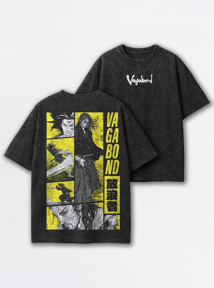 Musashi Yellow Panels – T-Shirt – mockup | Vagabond