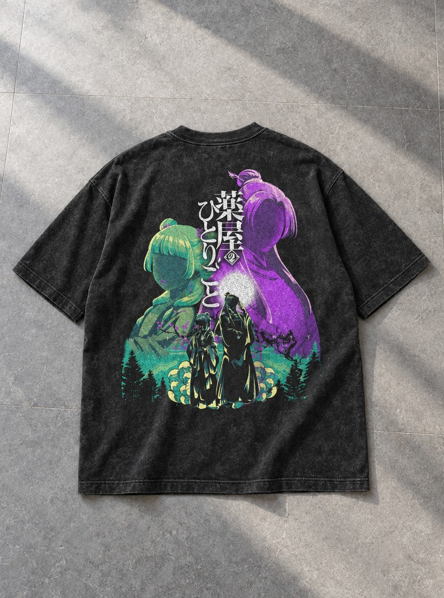 Moonlit Maomao & Jinshi – T-Shirt – flat-lay | Apothecary Diaries