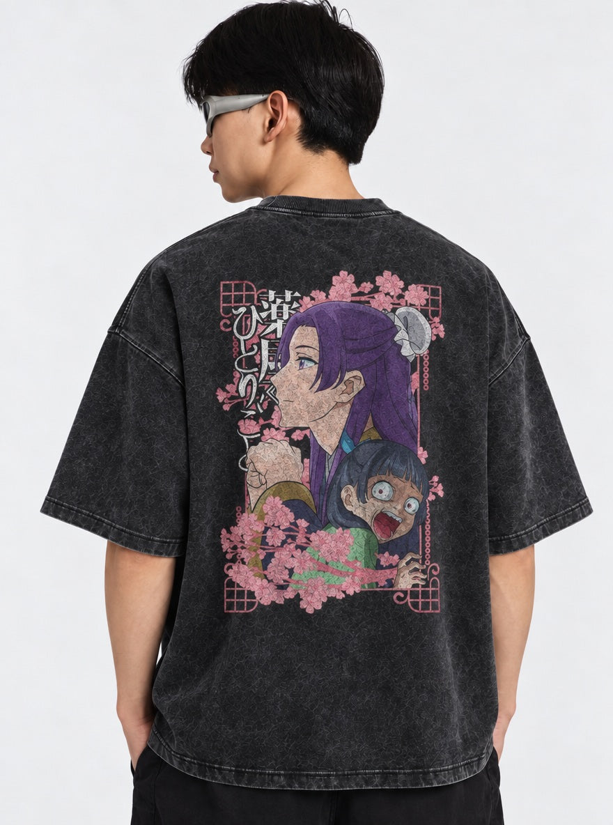 Jinshi Cherry Blossom – T-Shirt – model shot | Apothecary Diaries