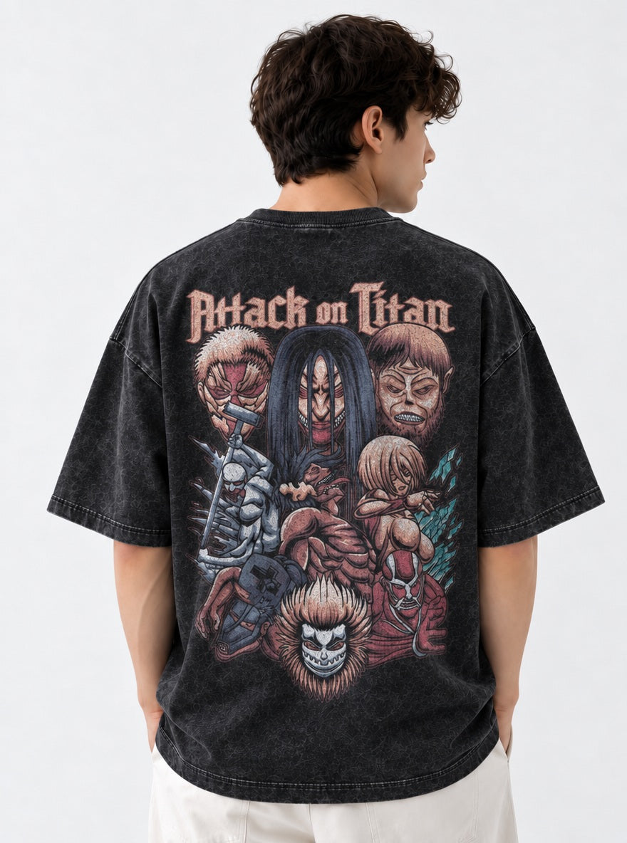 Titan Lineup – T-Shirt – model shot | Attack on Titan