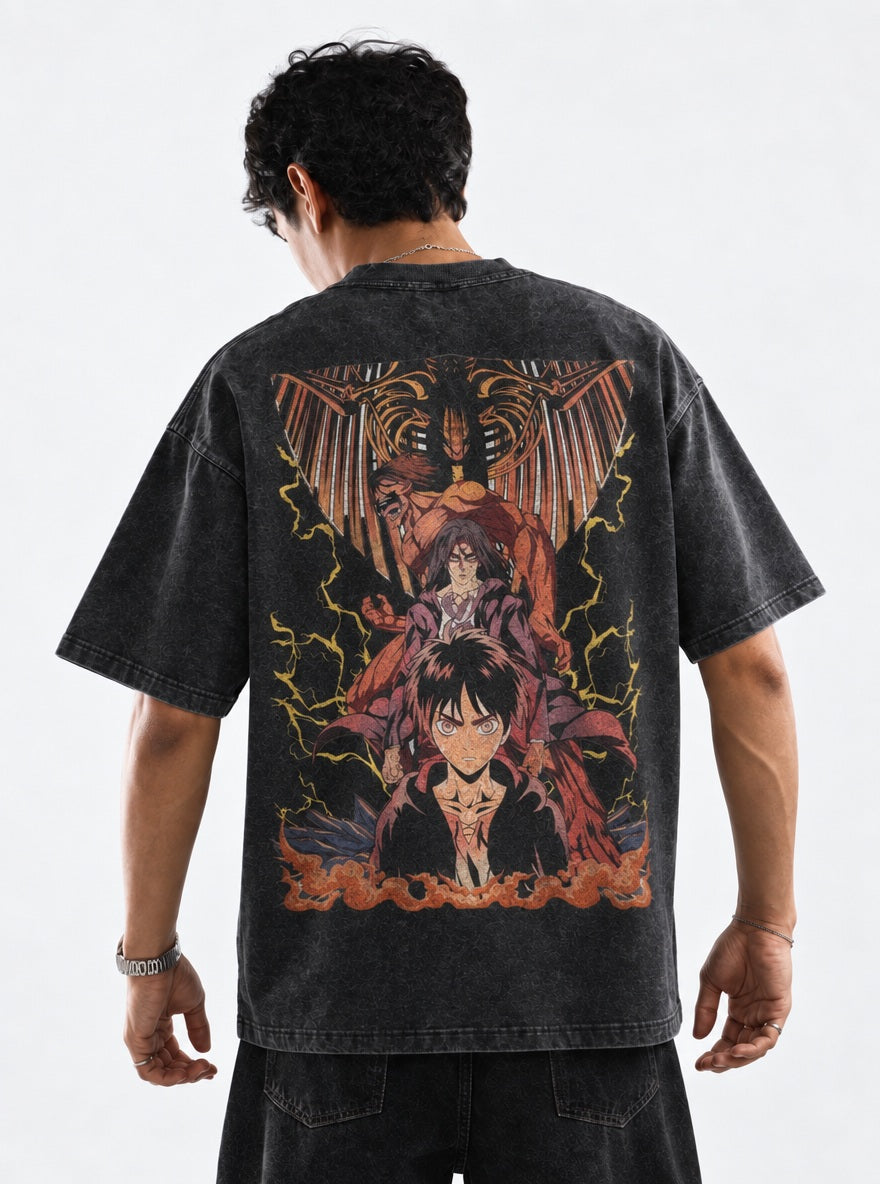 Founding Titan – T-Shirt – model shot | Attack on Titan