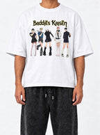 Baddies – White Tee – model shot | Meme Tees