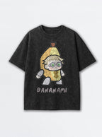 Bananami – Black Acid Wash Tee – mockup | Meme Tees