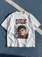 Berk – White Tee – flat-lay | Meme Tees