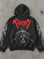 Clifftop Guts – Hoodie – flat-lay | Berserk