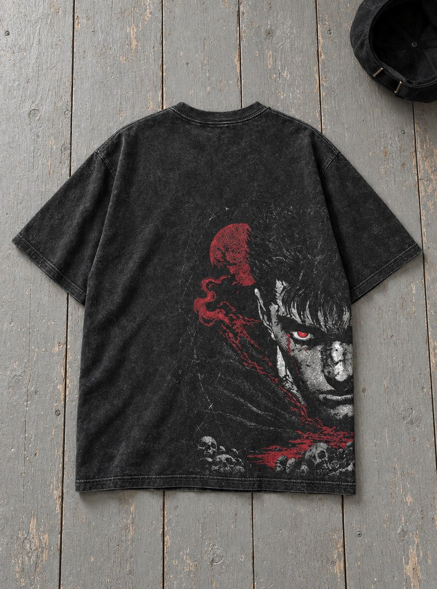 Red Eye Guts – T-Shirt – flat-lay | Berserk