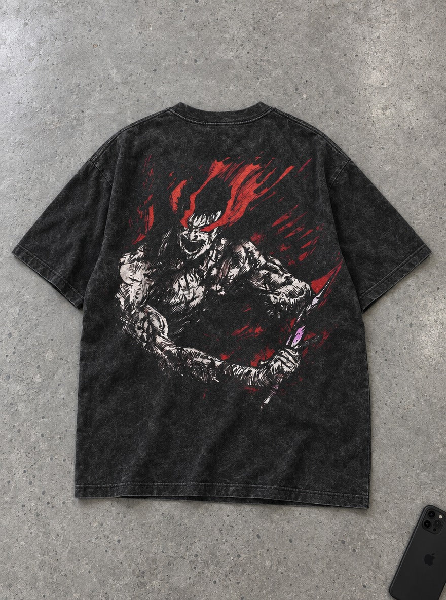 Red Frenzy Berserker – T-Shirt – flat-lay | Berserk