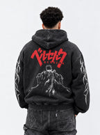 Clifftop Guts – Hoodie – model shot | Berserk