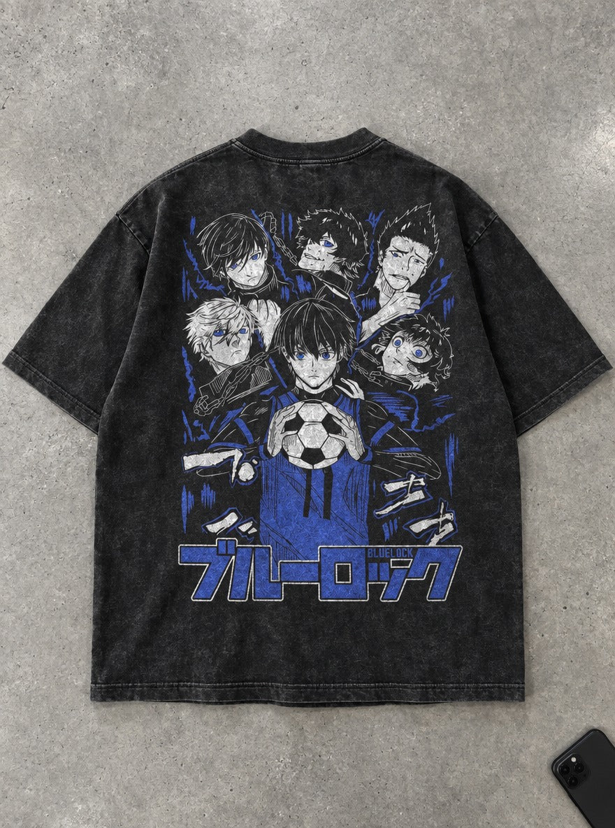 Isagi Orbit – T-Shirt – flat-lay | Blue Lock