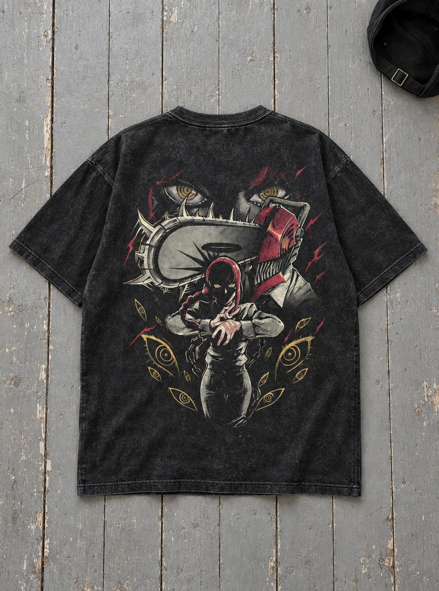 Makima's Leash – T-Shirt – flat-lay | Chainsaw Man