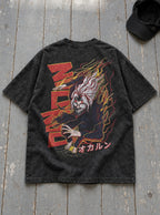 Okarun Lightning – T-Shirt – flat-lay | Dandadan