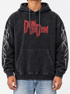 Red Title Logo – Hoodie – model shot | Dandadan
