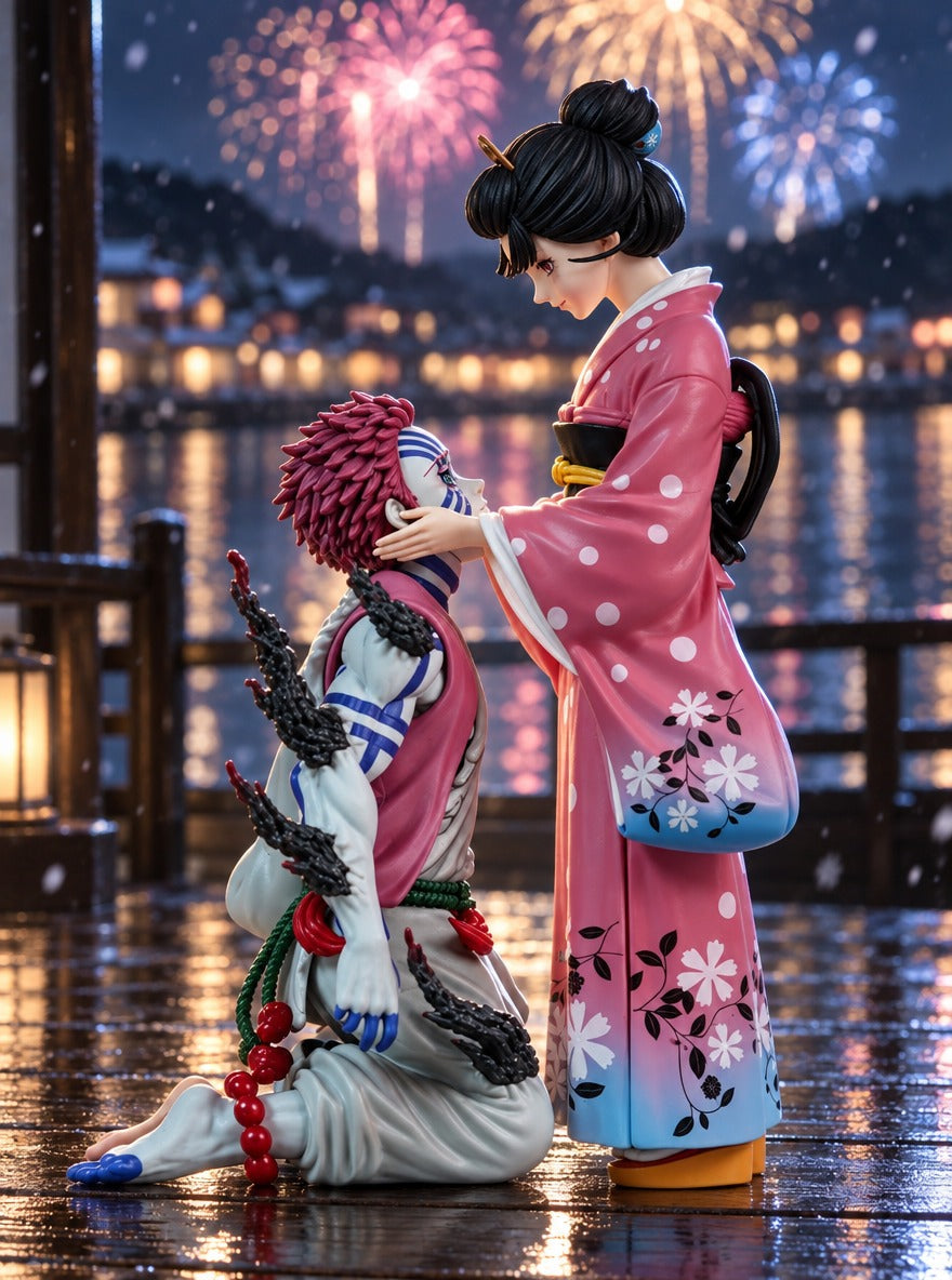 Akaza & Koyuki Figure – fireworks scene | Demon Slayer