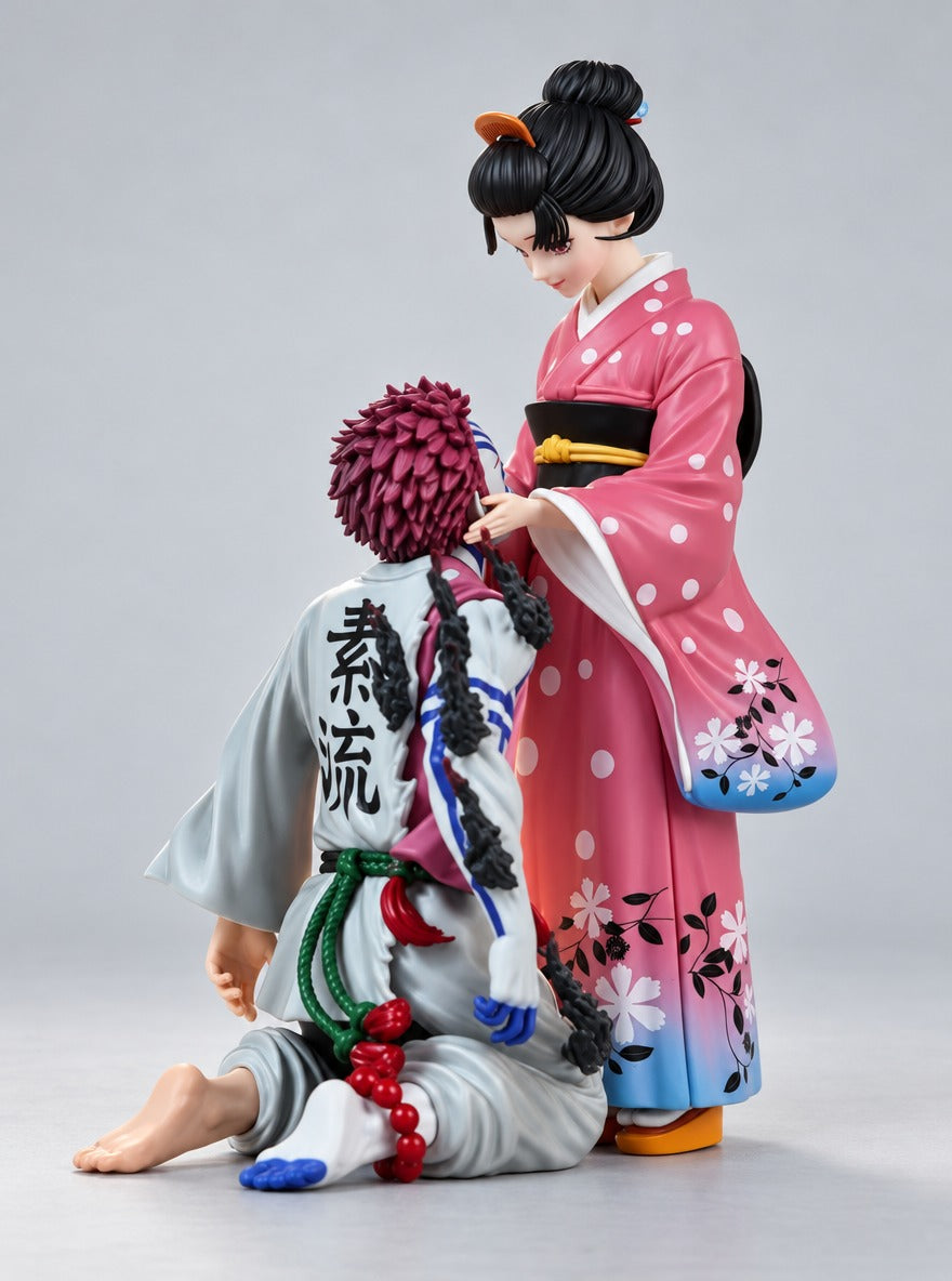 Akaza & Koyuki Figure – back left view | Demon Slayer