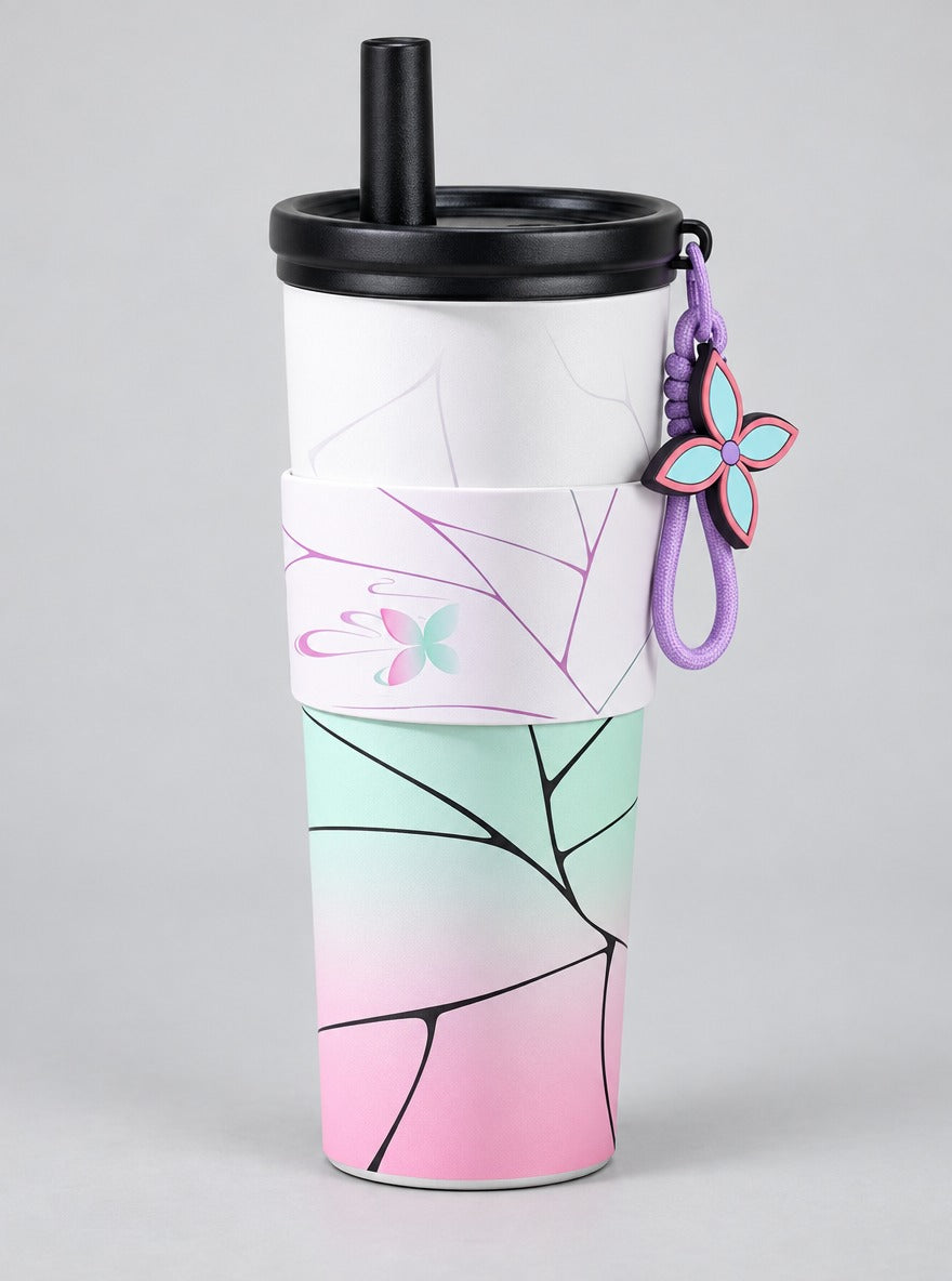 Haori Sipper Tumbler – Shinobu – tumbler | Demon Slayer