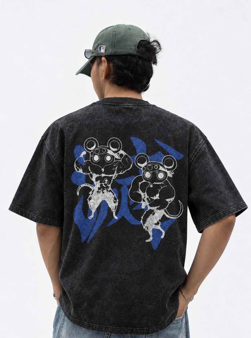 Tengen's Mice – T-Shirt – model shot | Demon Slayer