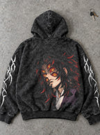 Kokushibo Gaze – Hoodie – flat-lay | Demon Slayer