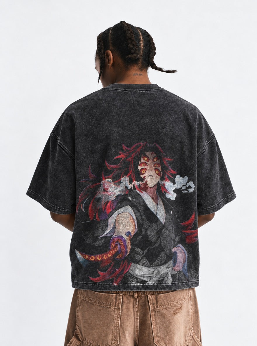 Kokushibo Smoke – T-Shirt – model shot | Demon Slayer