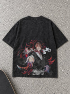 Kokushibo Smoke – T-Shirt – flat-lay | Demon Slayer