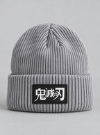 Slayer Crest Beanie 4-Pack – Grey – Demon Slayer Logo – beanie | Demon Slayer