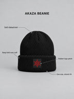Slayer Crest Beanie 4-Pack – Black – Akaza – details | Demon Slayer