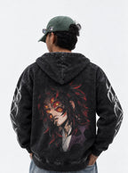 Kokushibo Gaze – Hoodie – model shot | Demon Slayer