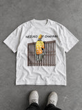 Nezuko Channn – White Tee – flat-lay | Demon Slayer