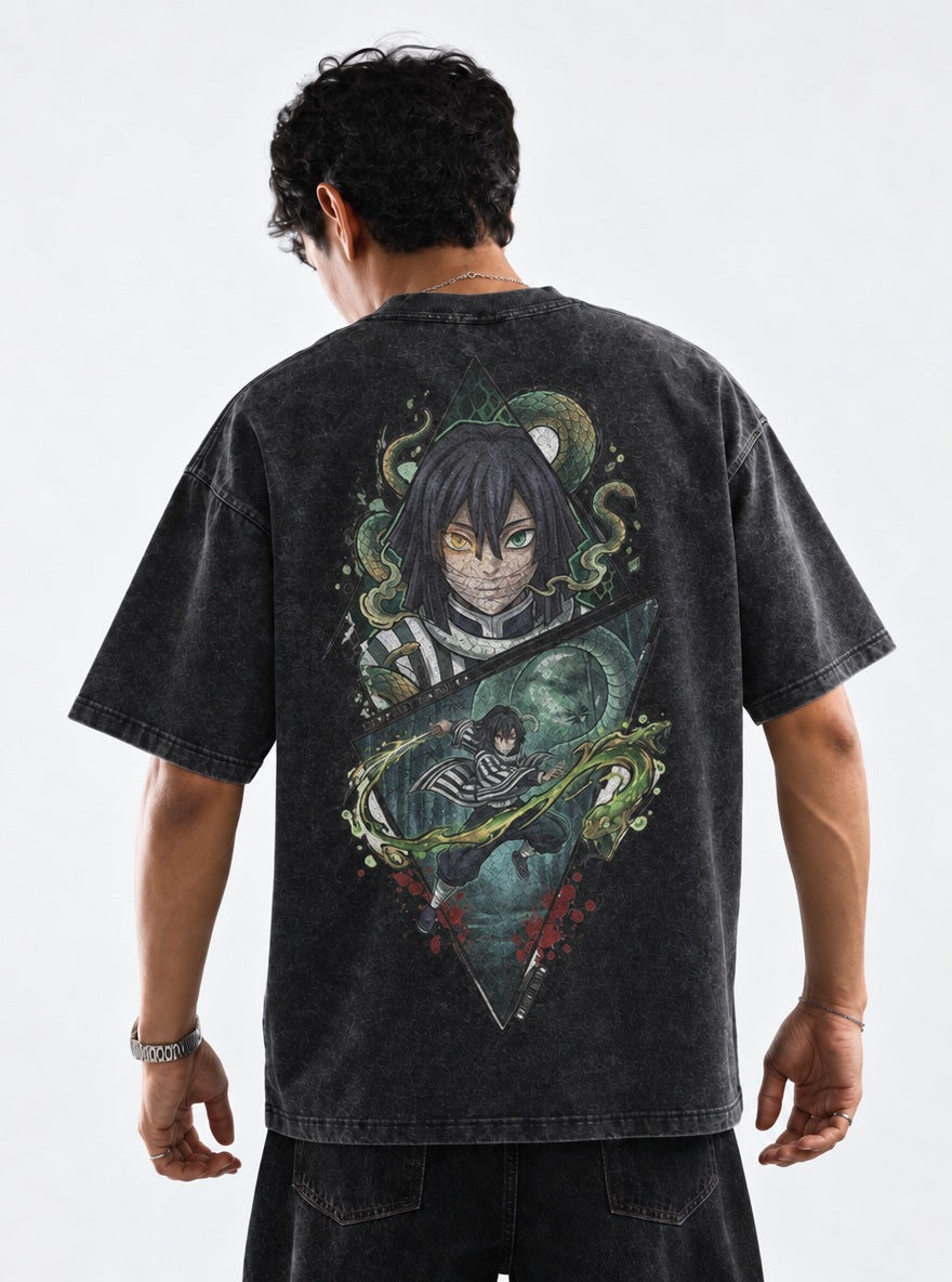 Obanai Serpent – T-Shirt – model shot | Demon Slayer
