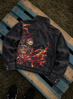 Rogue Jacket – Sun Slash – flat-lay | Demon Slayer