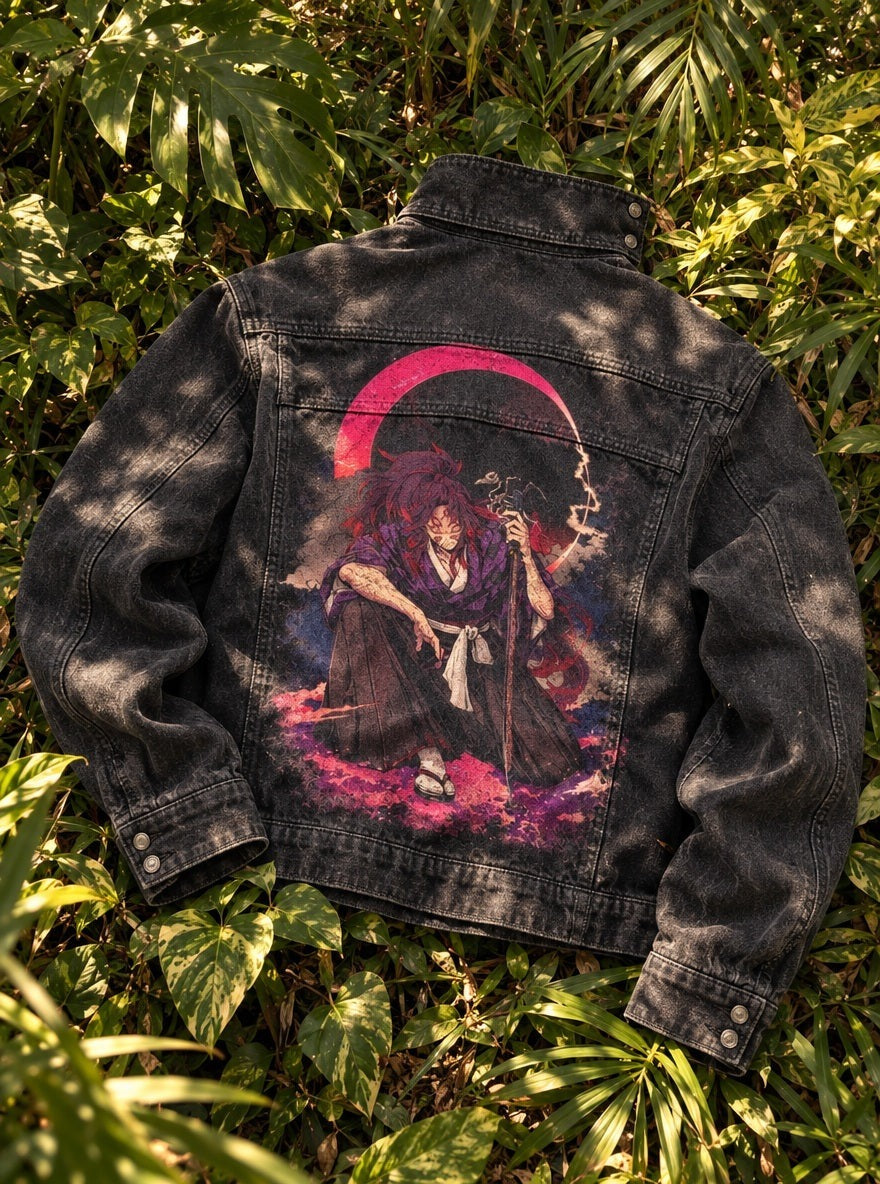 Rogue Jacket – Moonlit Blade – flat-lay | Demon Slayer