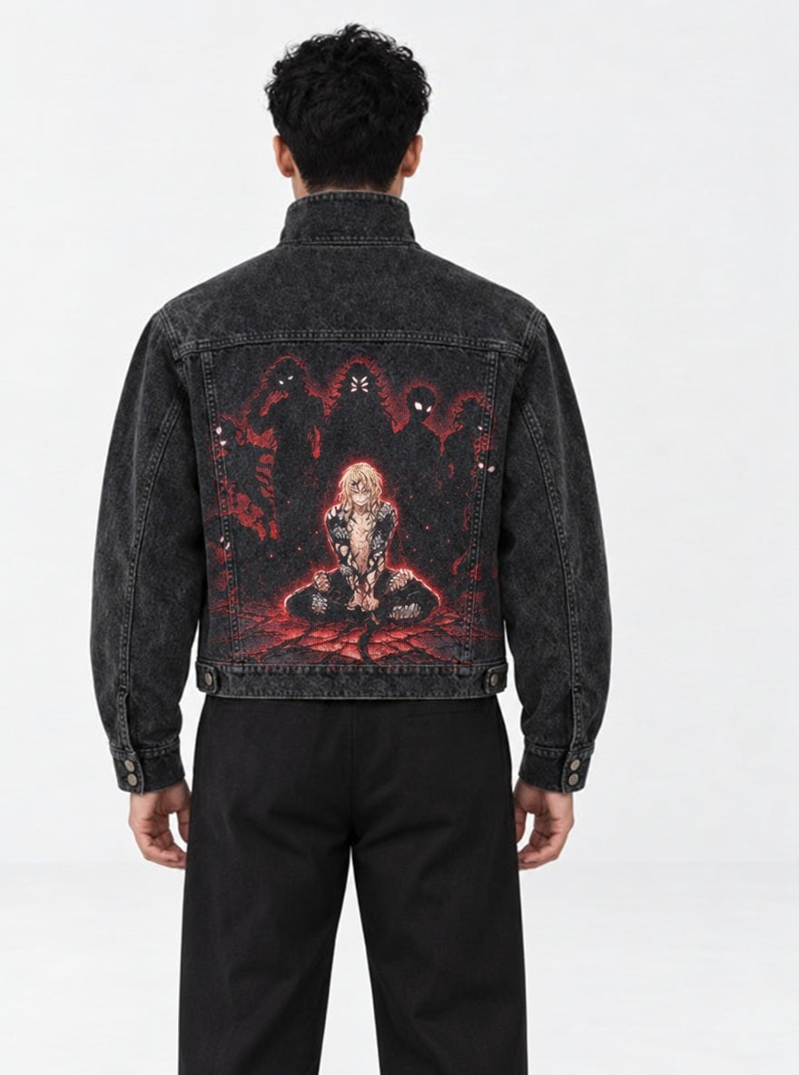 Rogue Jacket – Muzan's Moons – model shot | Demon Slayer