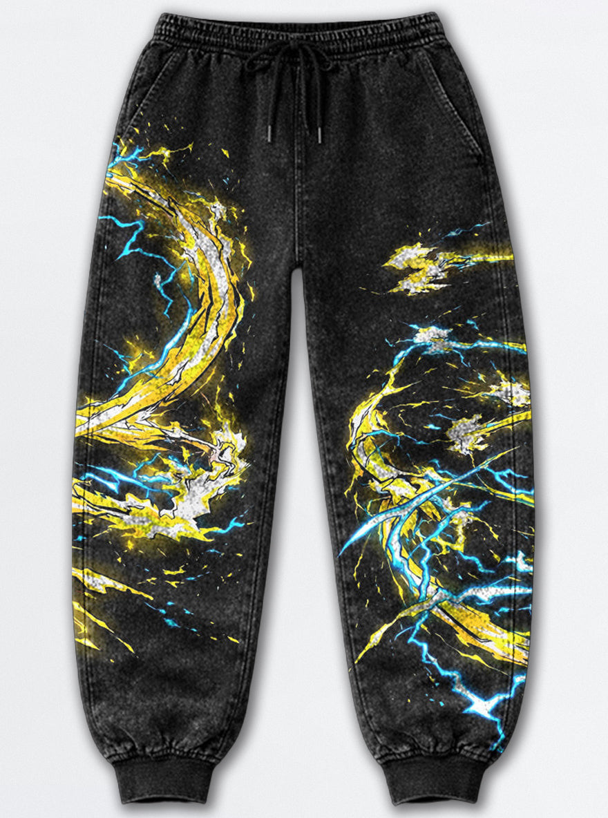 Thunder Breathing Joggers – Thunder Breathing Joggers – mockup | Demon Slayer