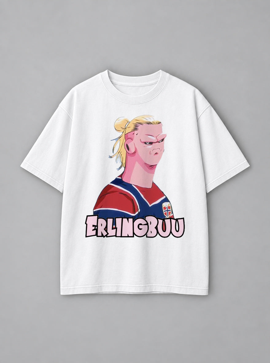 Erling Buu – White Tee – mockup | Meme Tees