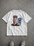 Erling Polnareff – White Tee – flat-lay | Meme Tees