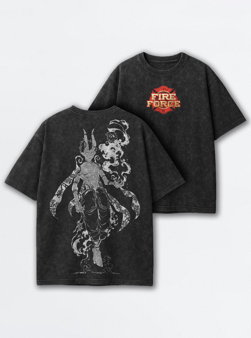 Horned Wraith – T-Shirt – mockup | Fire Force
