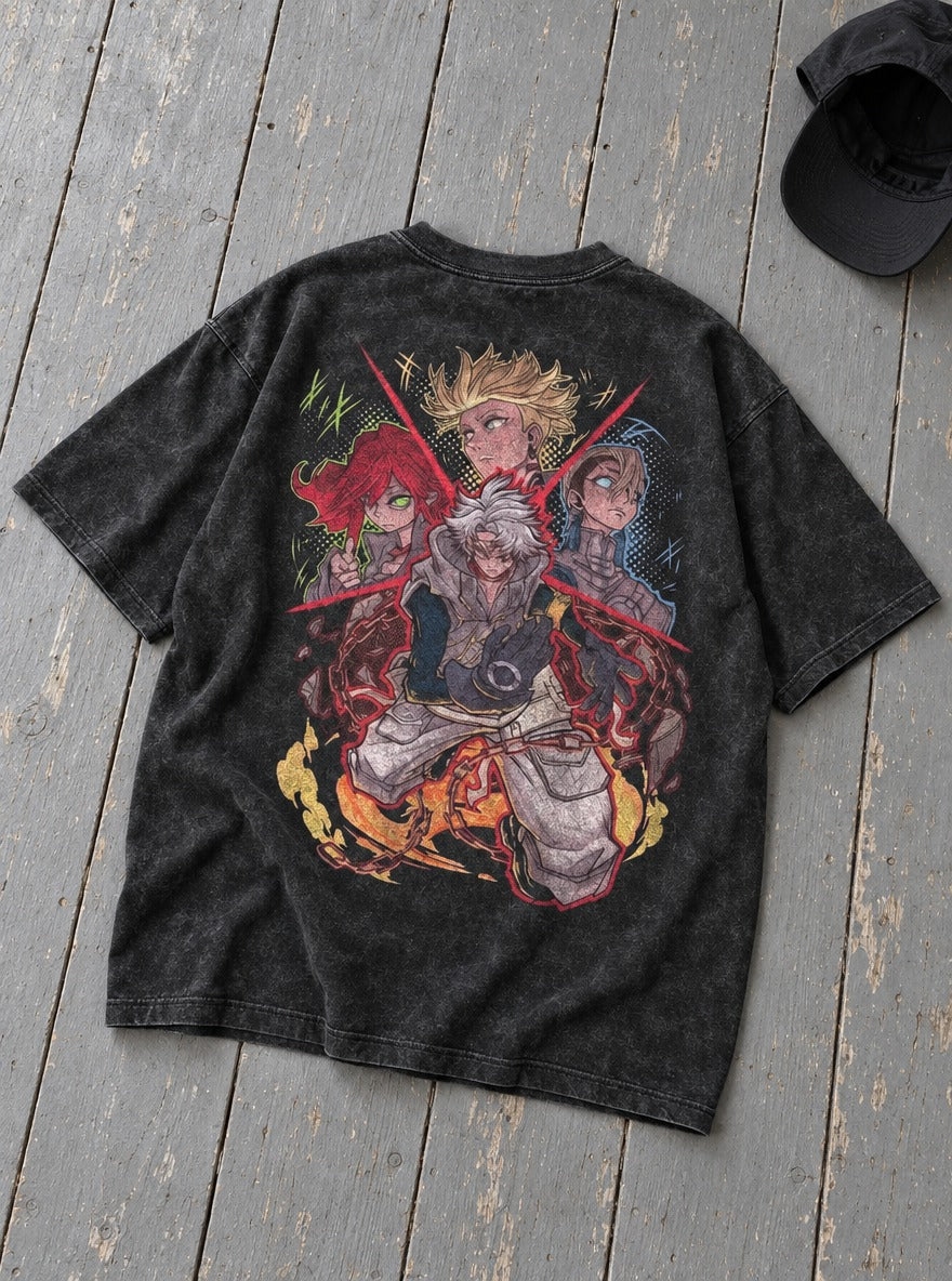 Rudo & Cleaners – T-Shirt – flat-lay | Gachiakuta