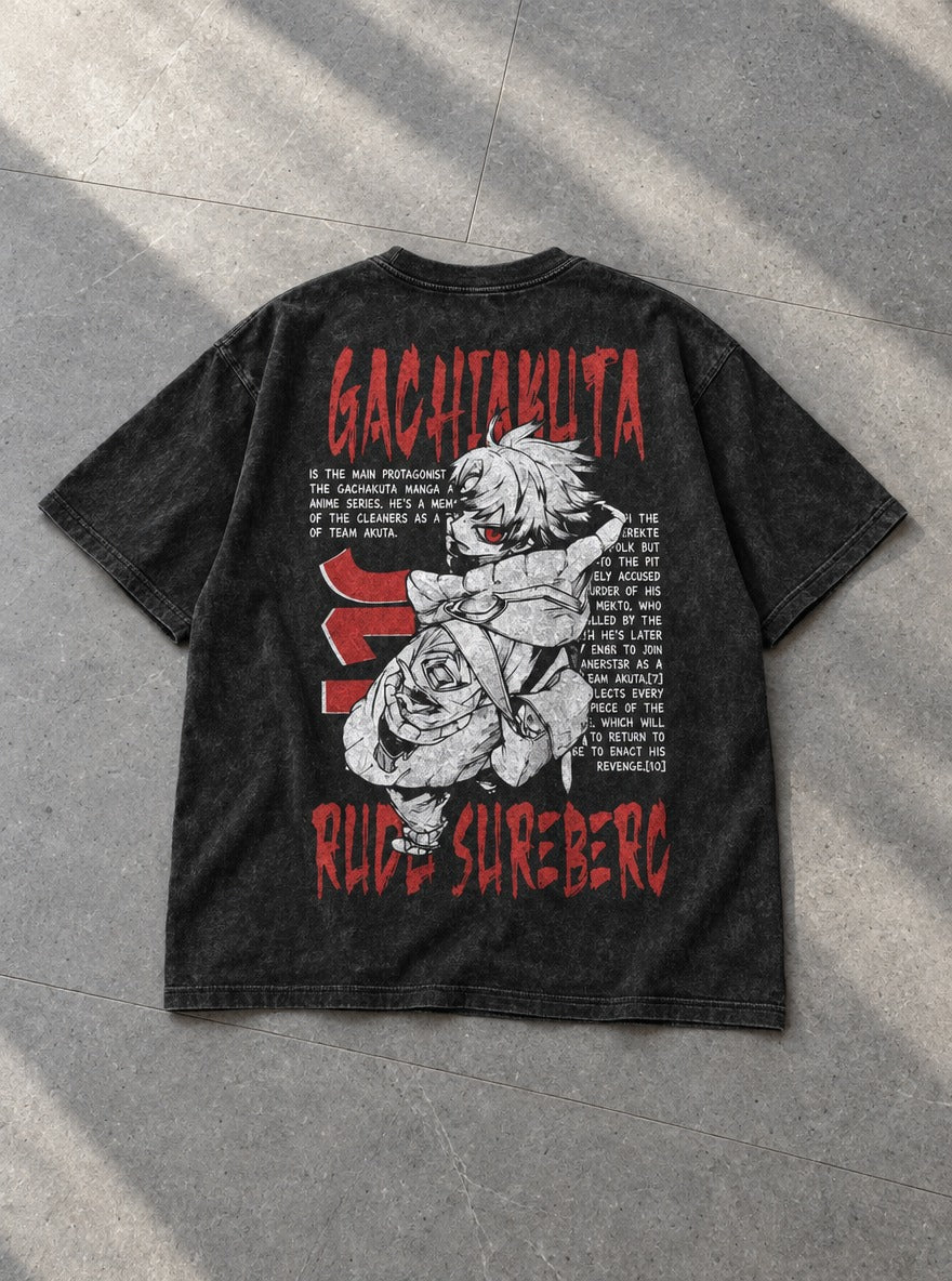 Rudo Story – T-Shirt – flat-lay | Gachiakuta