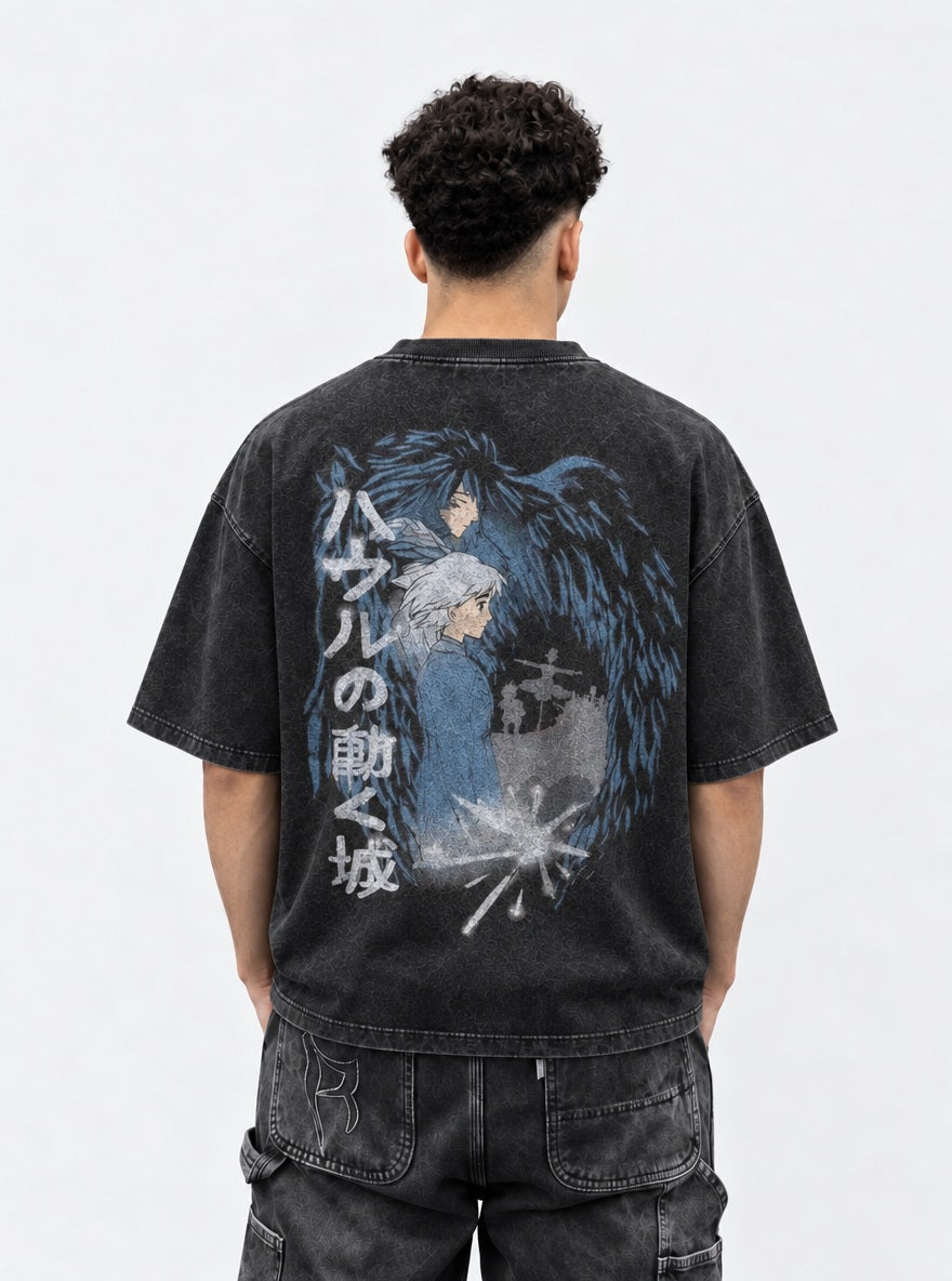 Howl's Sky Walk – T-Shirt – model shot | Ghibli