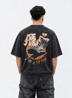 Karasuno Crow – T-Shirt – model shot | Haikyuu