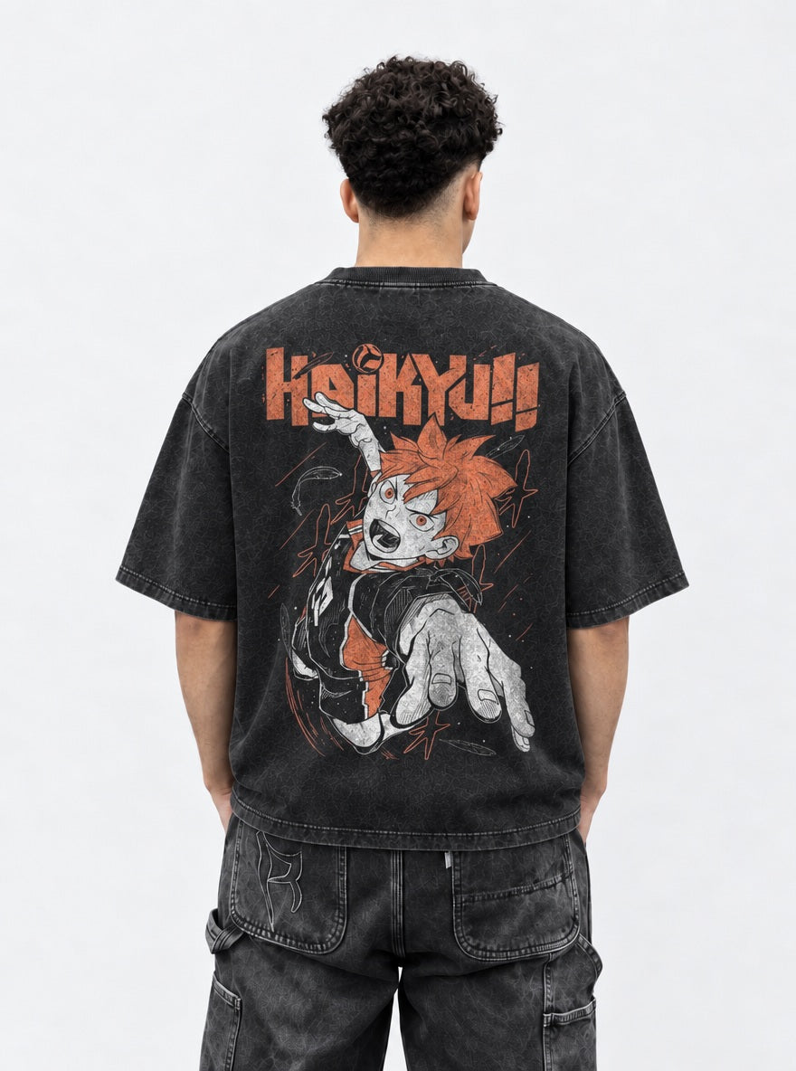 Hinata Charge – T-Shirt – model shot | Haikyuu
