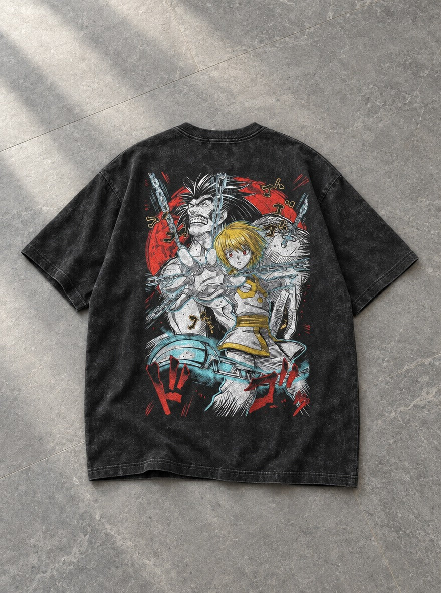 Kurapika vs Uvogin – T-Shirt – flat-lay | Hunter x Hunter