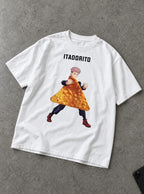 Itadorito – White Tee – flat-lay | Meme Tees