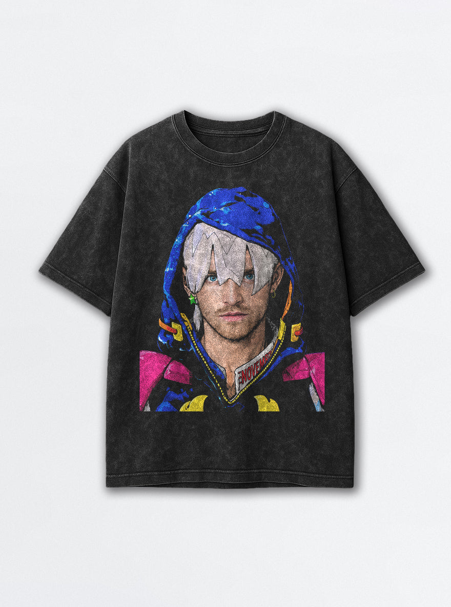 Jodio Pinkman – Black Acid Wash Tee – mockup | Meme Tees