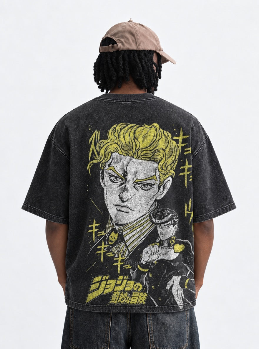 Kira & Josuke – T-Shirt – model shot | JoJo