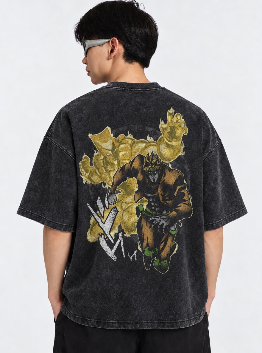 Dio & The World – T-Shirt – model shot | JoJo