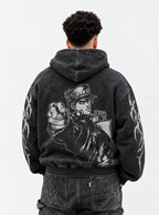Jotaro Point – Hoodie – model shot | JoJo
