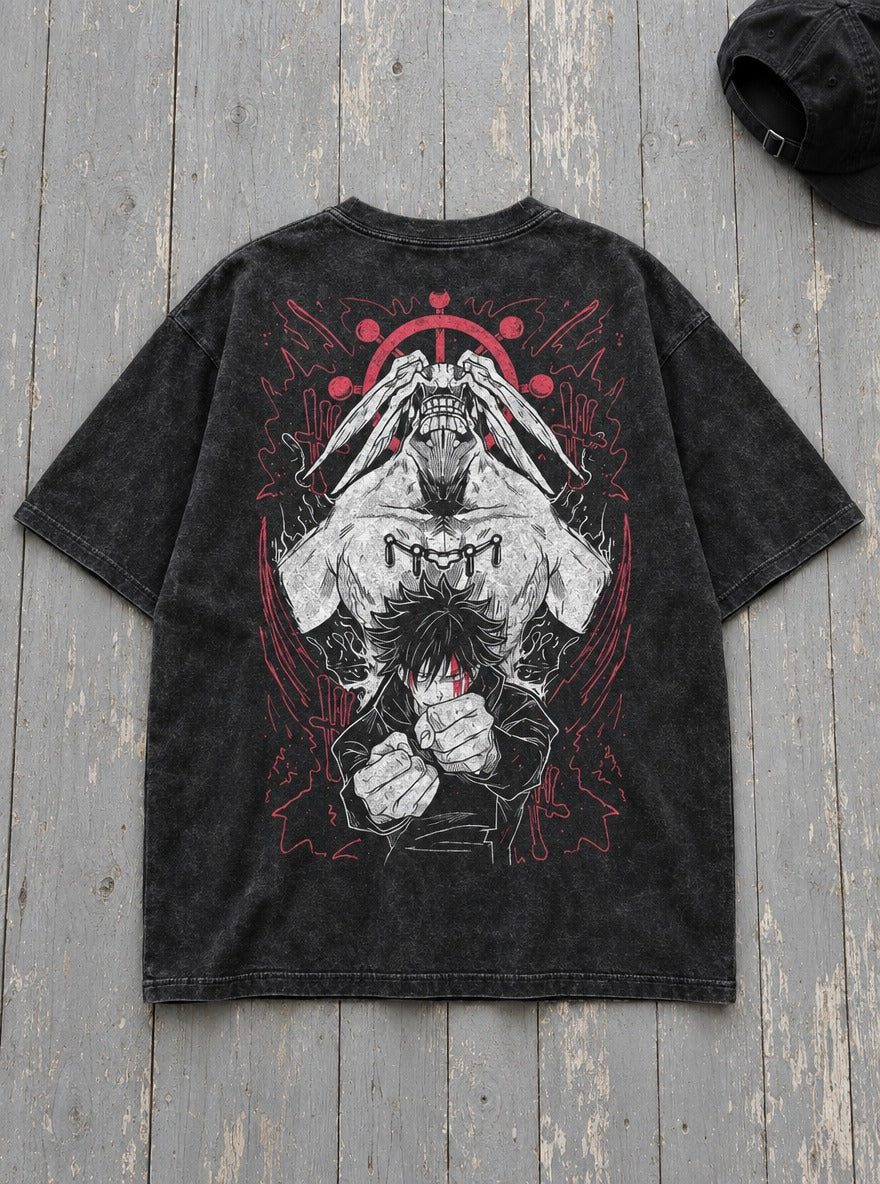 Mahoraga Summon – T-Shirt – flat-lay | Jujutsu Kaisen