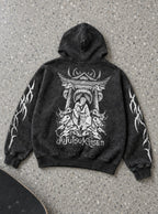 Malevolent Shrine – Hoodie – flat-lay | Jujutsu Kaisen